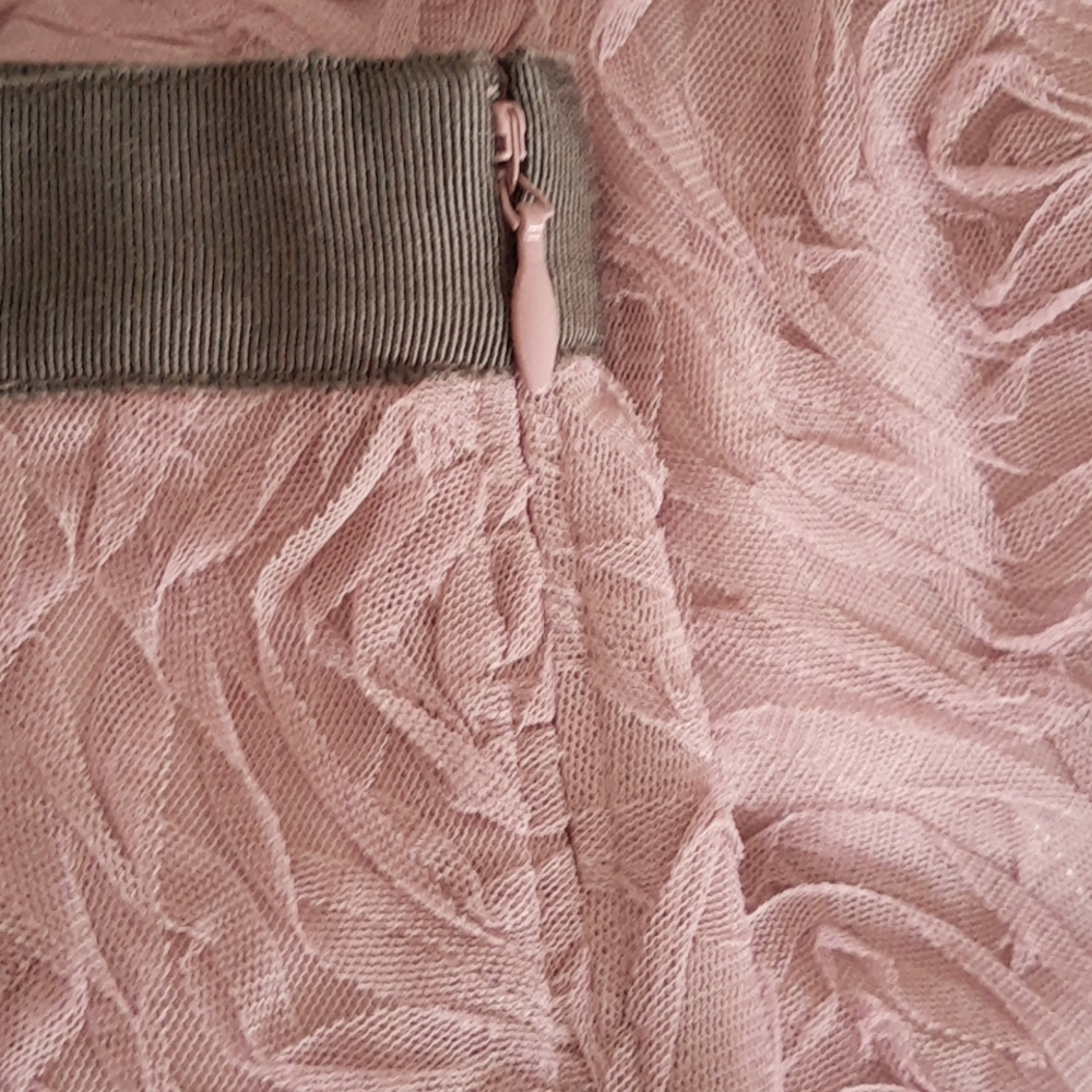 J. Crew Mauve Rosette Netting Mini Bubble Skirt G… - image 7